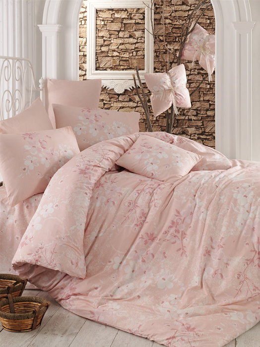 L'essentiel linge de maison Elena - Rosa/Salmón/Blanco L'essentiel linge de maison Elena - Rosa/Salmón/Blanco